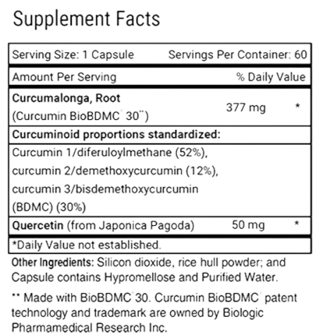Curcumitol-Q Supplement Facts