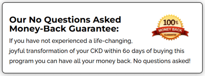 The Chronic Kidney Disease Solution Money Back Guarantee